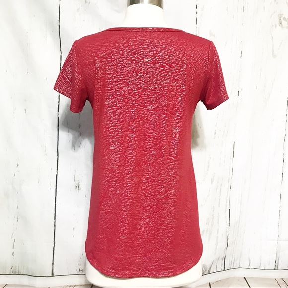 LuLaRoe | Silver Sparkle Elegant Classic Tee - Picture 5 of 5
